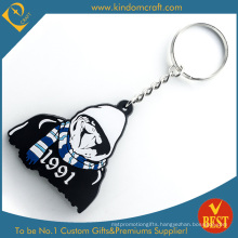 Die Casting Hot Sale Cartoon 2 D Rubber Key Chain with High Quality in China